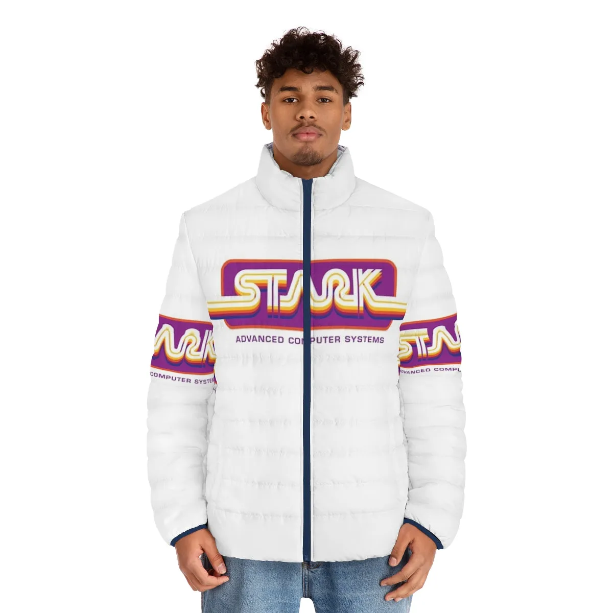 1980s Stark Technologies Computer Graphics Puffer Jacket