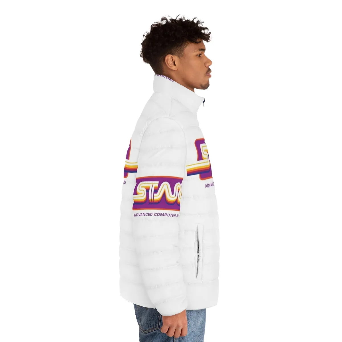 1980s Stark Technologies Computer Graphics Puffer Jacket