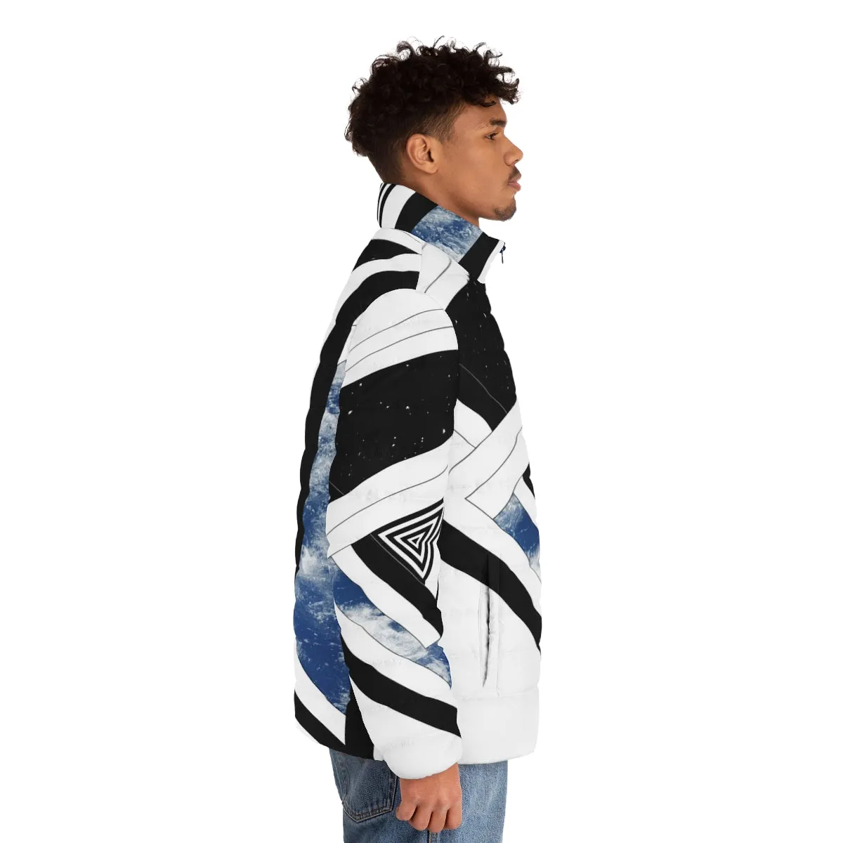 Above & Below Puffer Jacket - Conceptual Space & Ocean Design