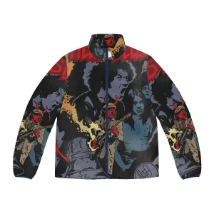 ACDC Hells Bells Comics Inspired Puffer Jacket