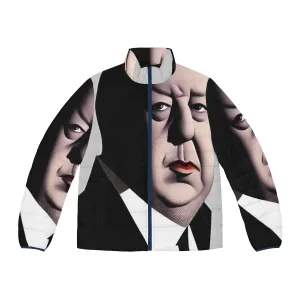 Alfred Hitchcock Portrait Puffer Jacket - Iconic Director's Movies