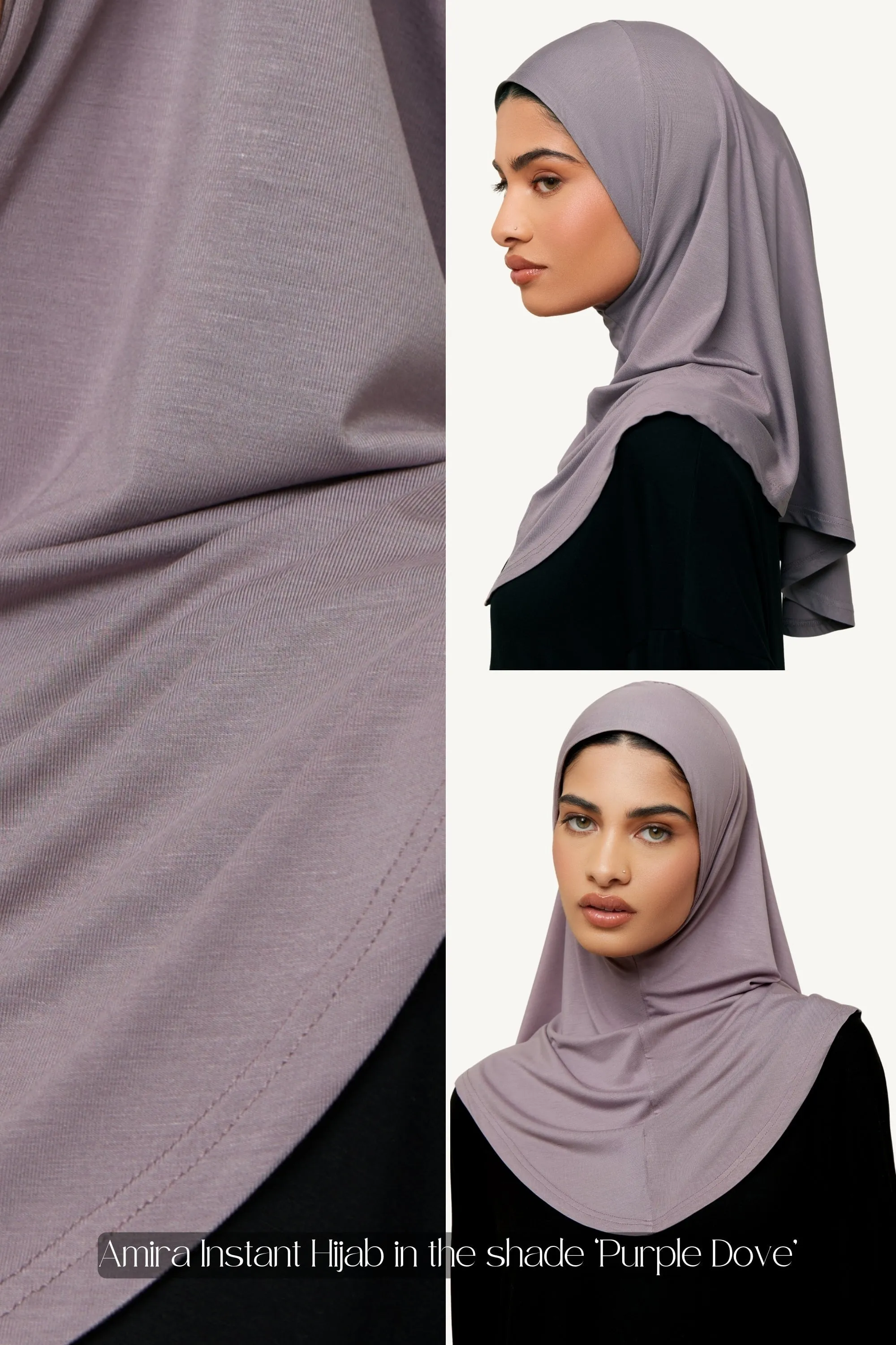 Amira Bamboo Jersey Instant Hijab - Sage