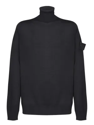 Black Merino Wool Sweater