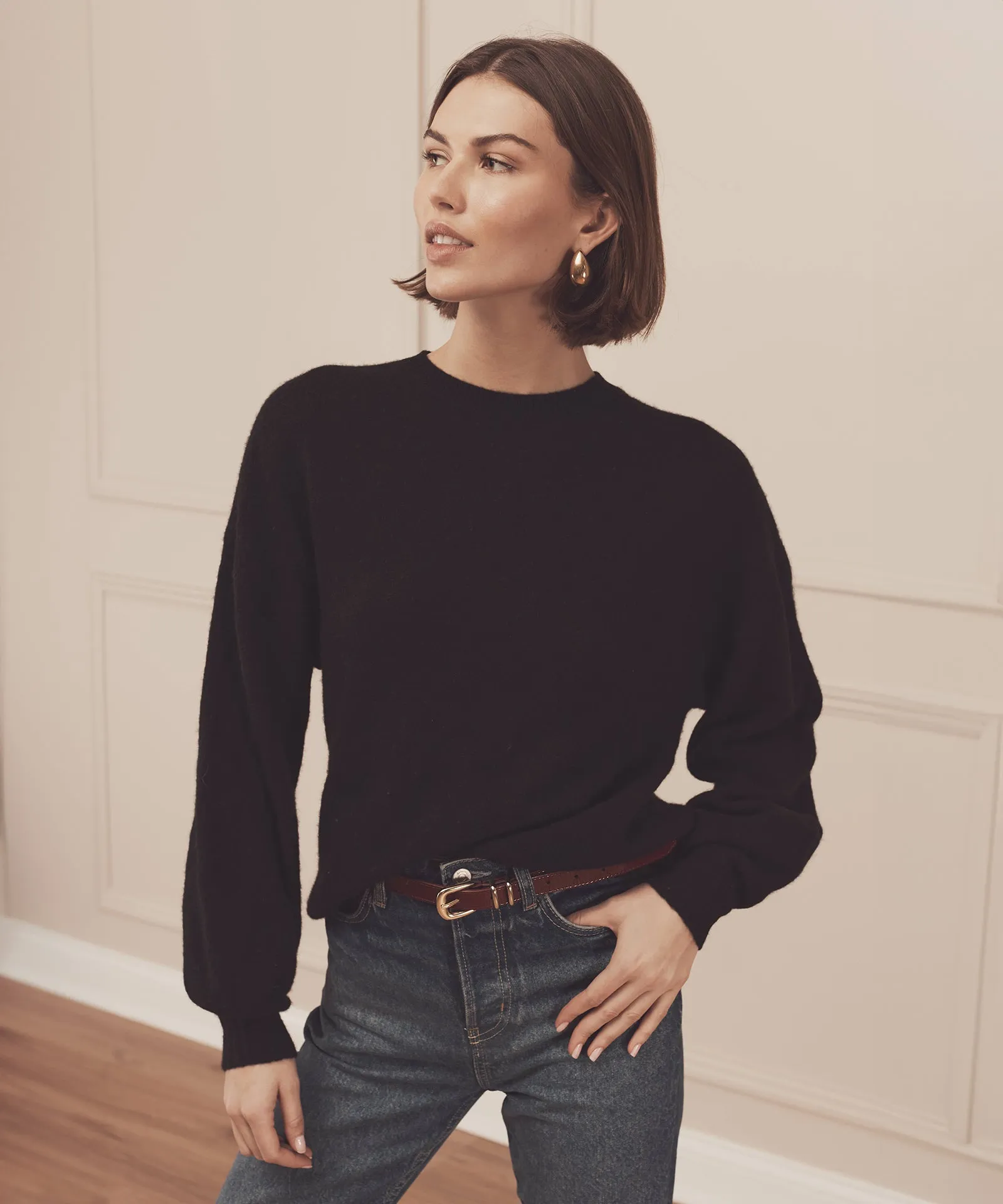 Cashmere Featherweight Crewneck