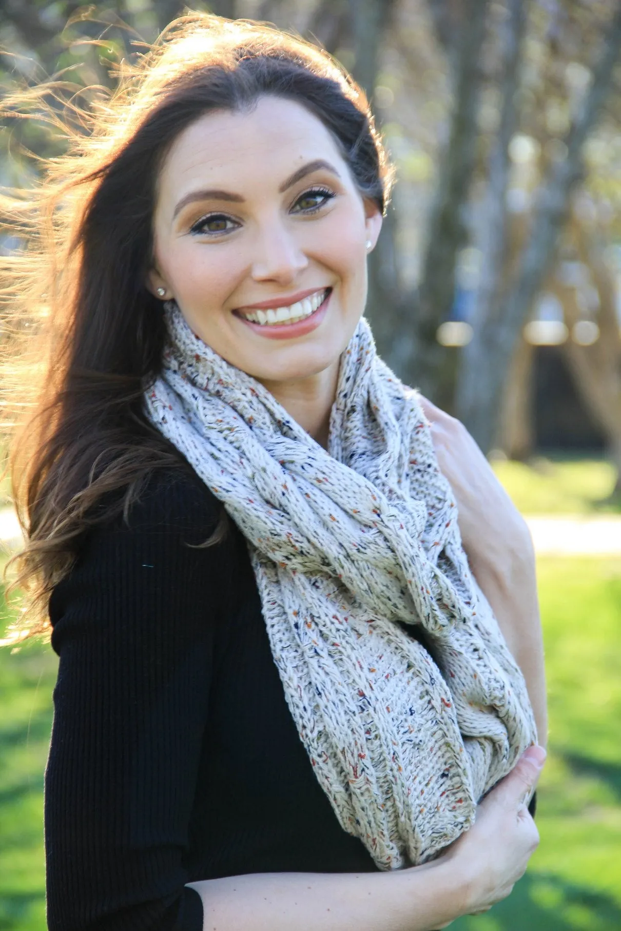 C.C Exclusives Infinity Scarf - Confetti Oatmeal