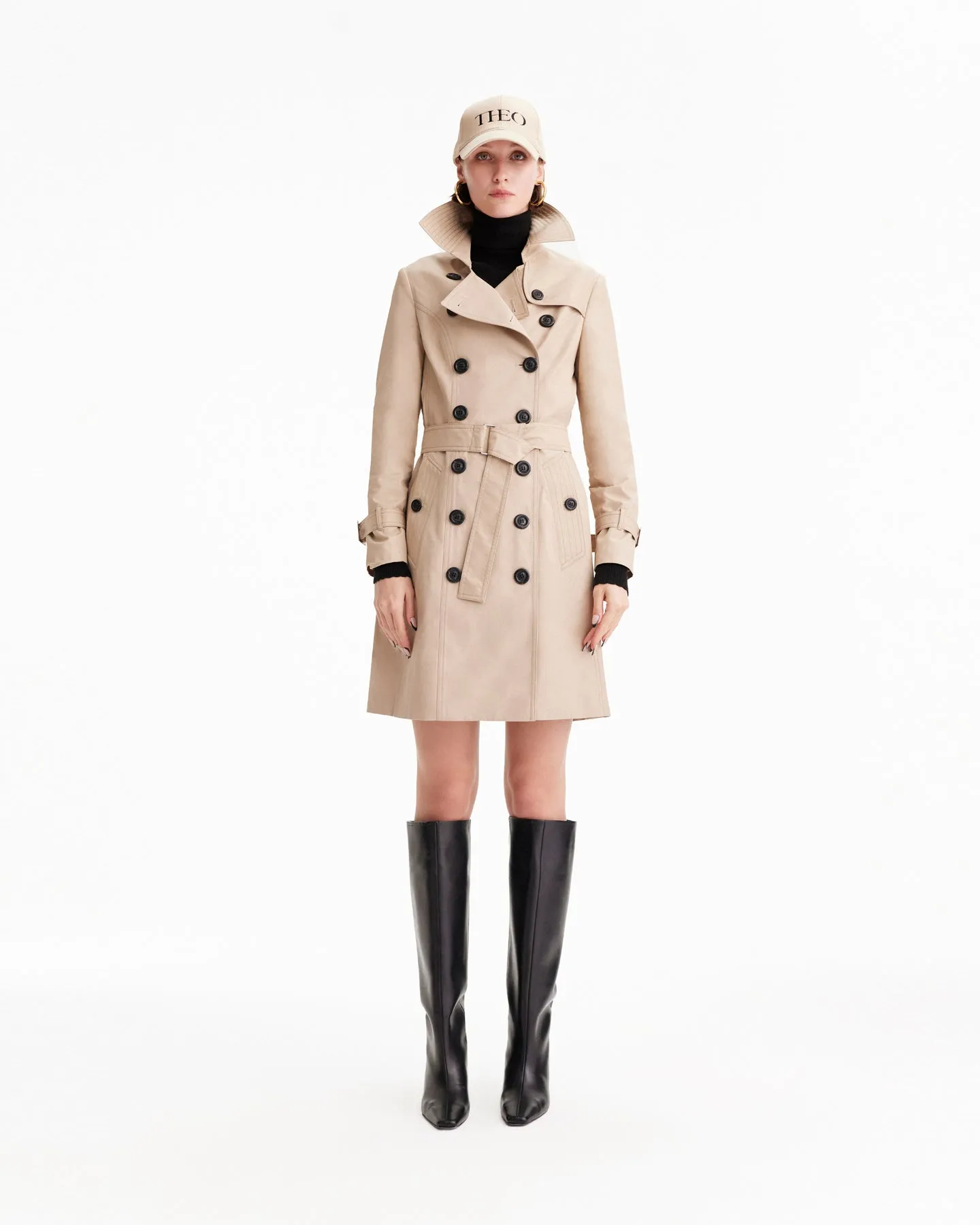 Chloe Trapunto Trench Coat