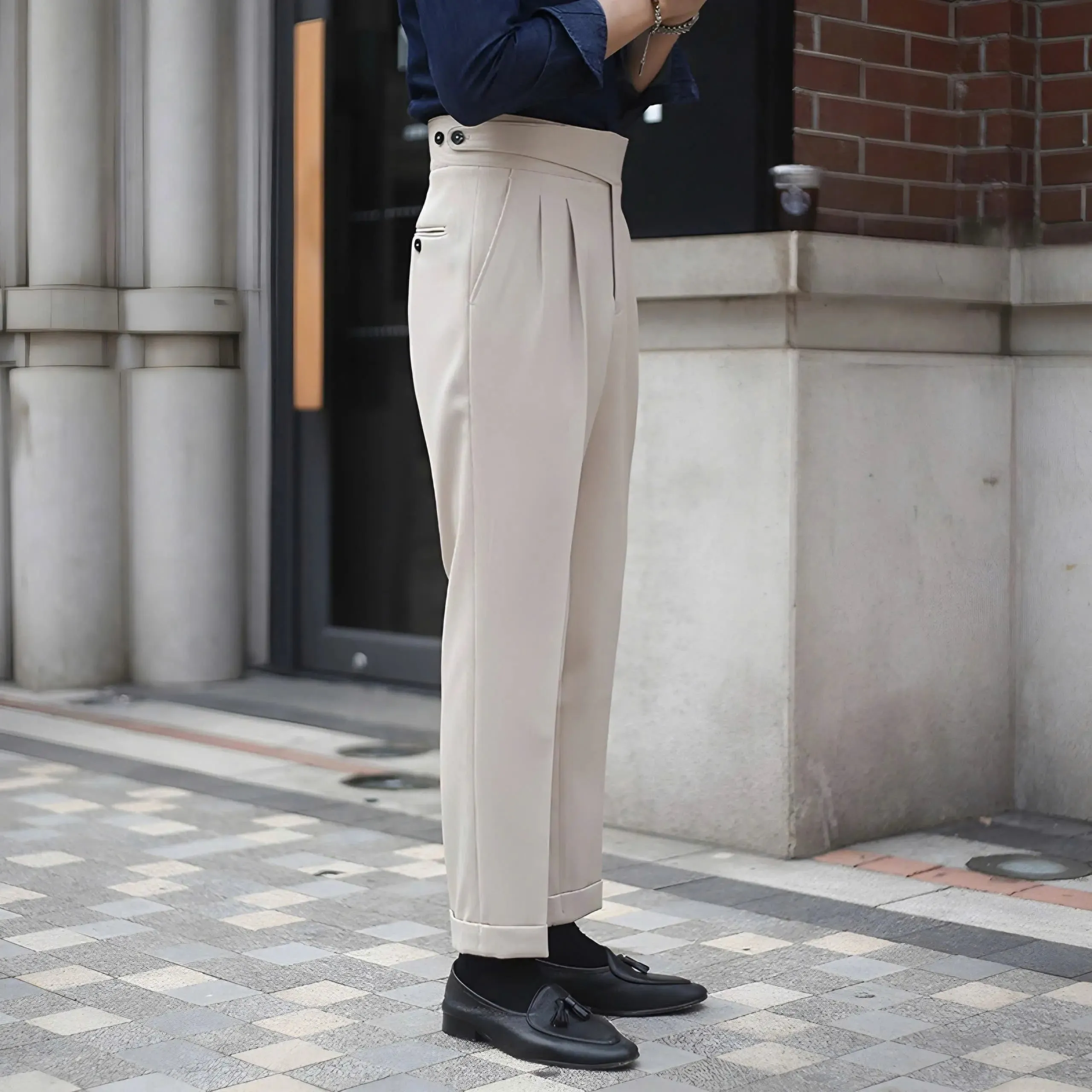 Corduroy Elegant Trousers - Cross & Crown