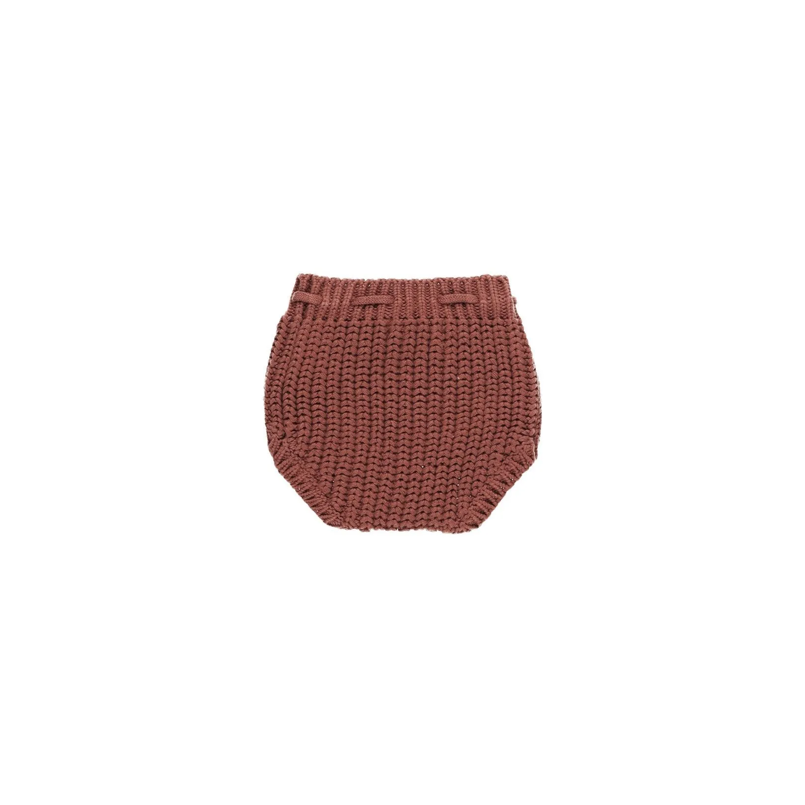 Cranberry Knit Tie Bloomer - Quincy Mae