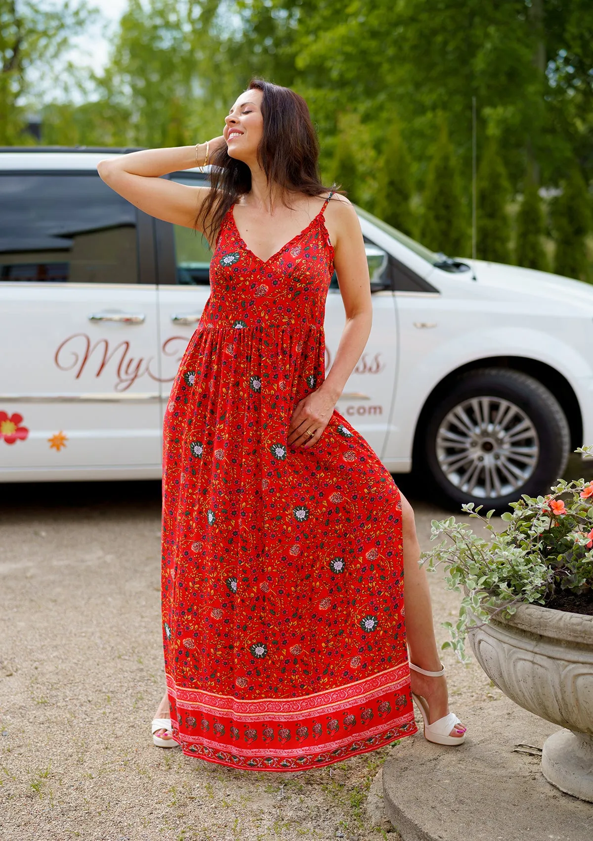 Dahlia Red Chilli Dress