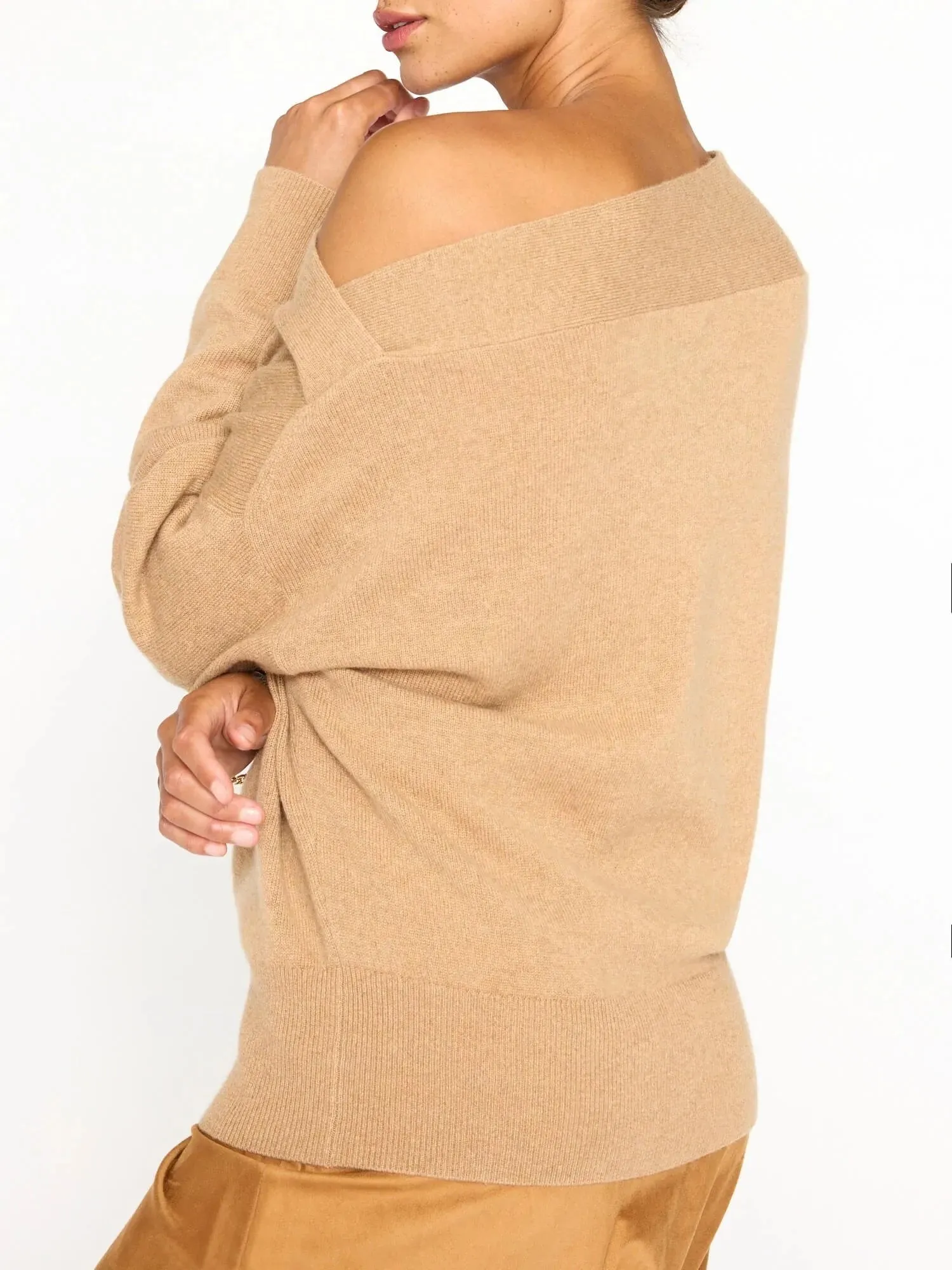 Dunne Pullover - Camel Melange