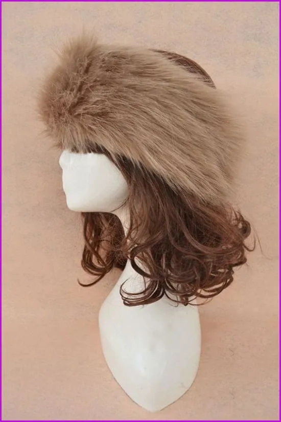 Faux Fur Headband Earwarmer Earmuffs Hat F1380