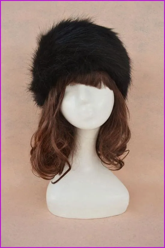 Faux Fur Headband Earwarmer Earmuffs Hat F1380