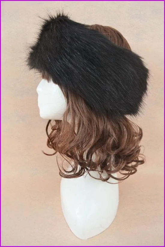 Faux Fur Headband Earwarmer Earmuffs Hat F1380