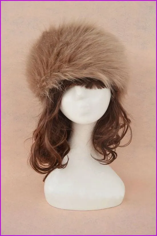 Faux Fur Headband Earwarmer Earmuffs Hat F1380