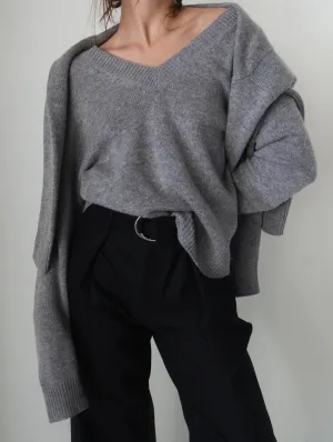 Grey Remi Cashmere Sweater