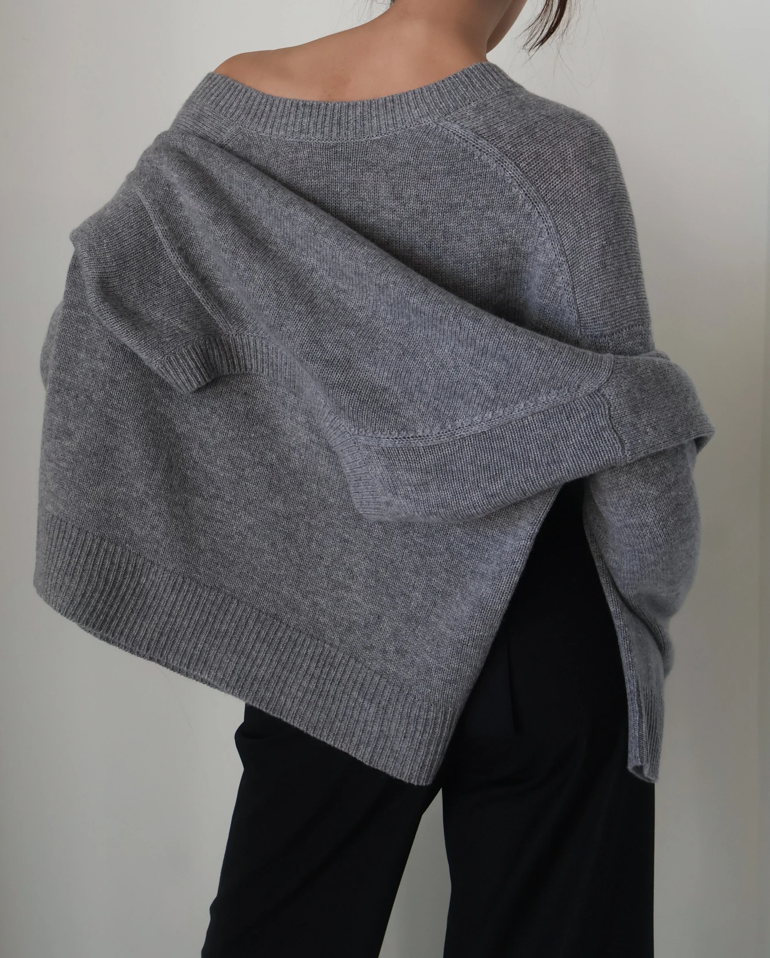 Grey Remi Cashmere Sweater