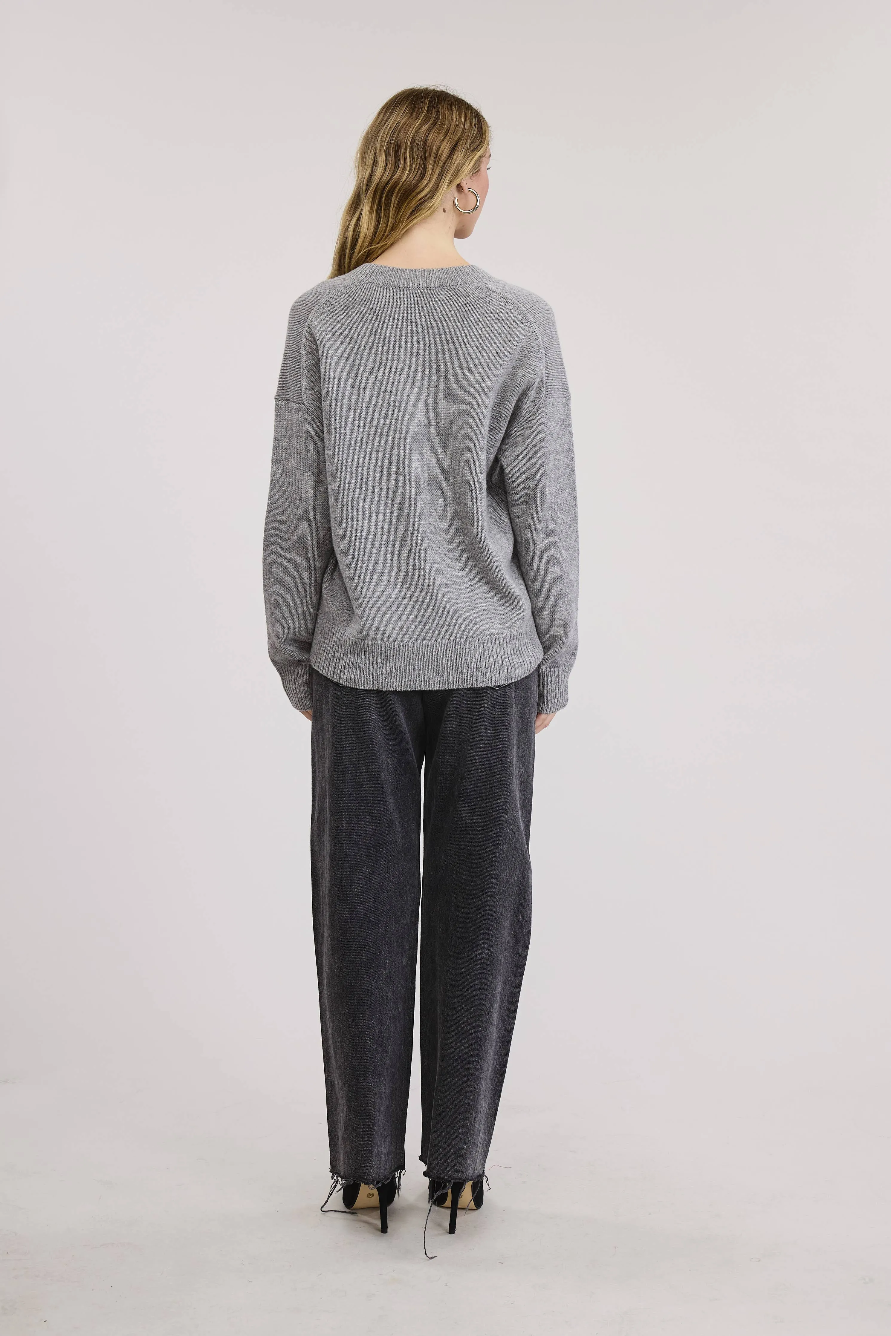 Grey Remi Cashmere Sweater