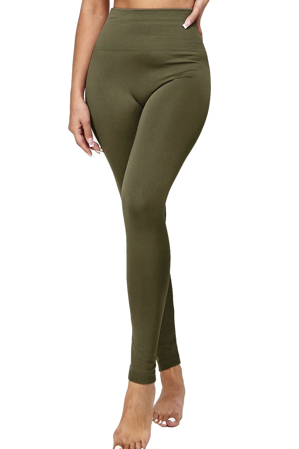 High Waist Seamless Fleece Lined Leggings