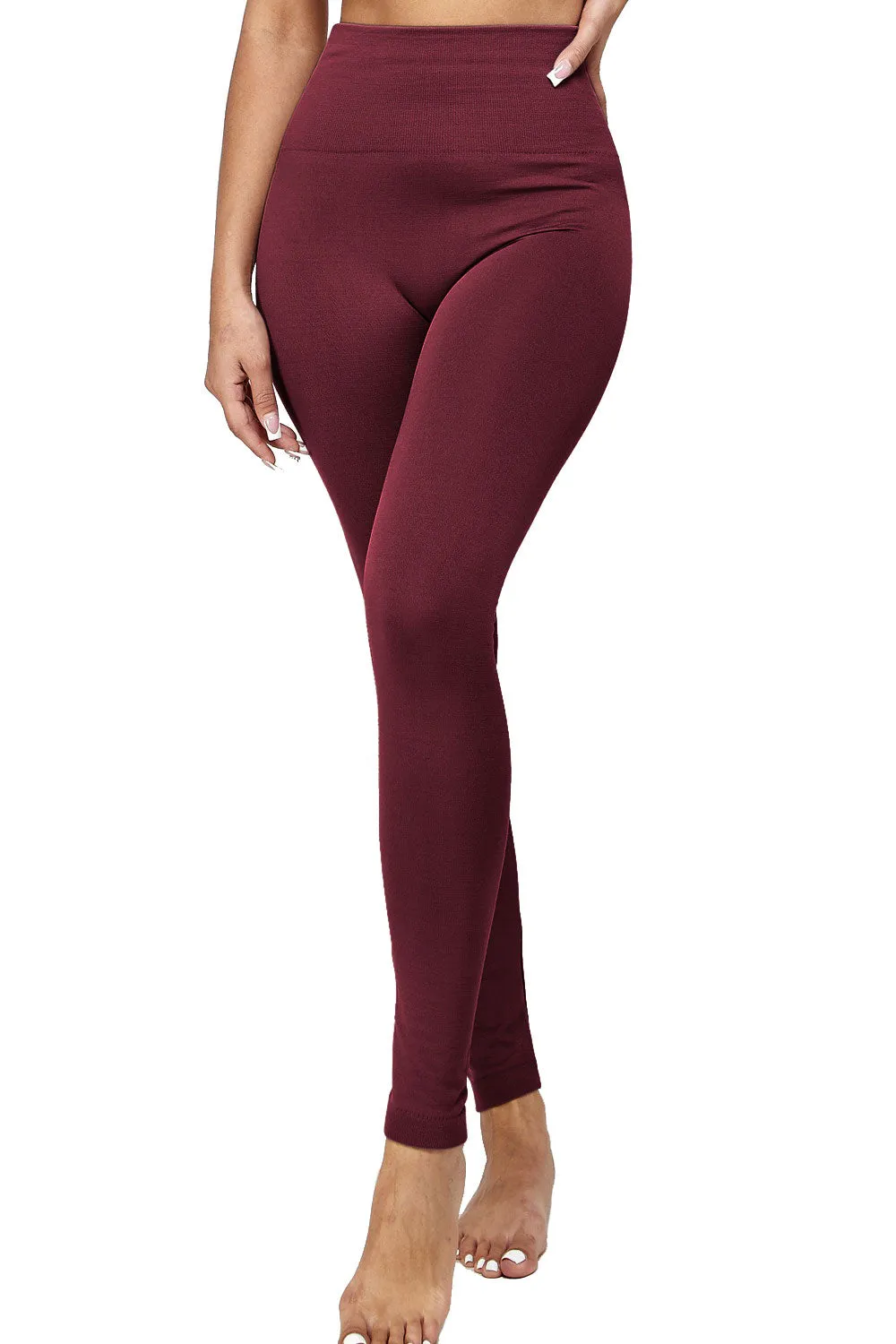 High Waist Seamless Fleece Lined Leggings