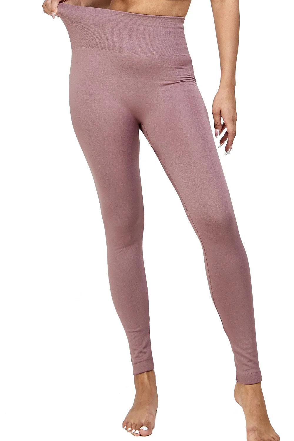 High Waist Seamless Fleece Lined Leggings