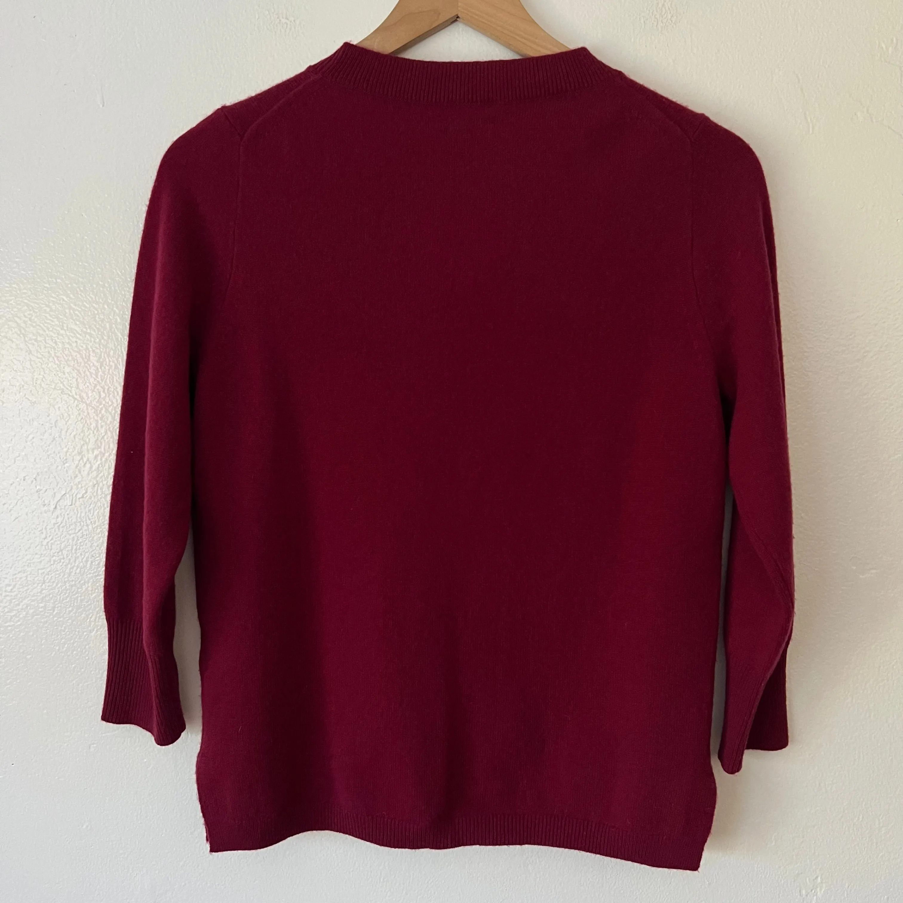 J.Crew Three-quarter Sleeve Everyday Cashmere Crewneck Sweater