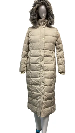 Lands' End Women's Long Puffer Jacket Stone