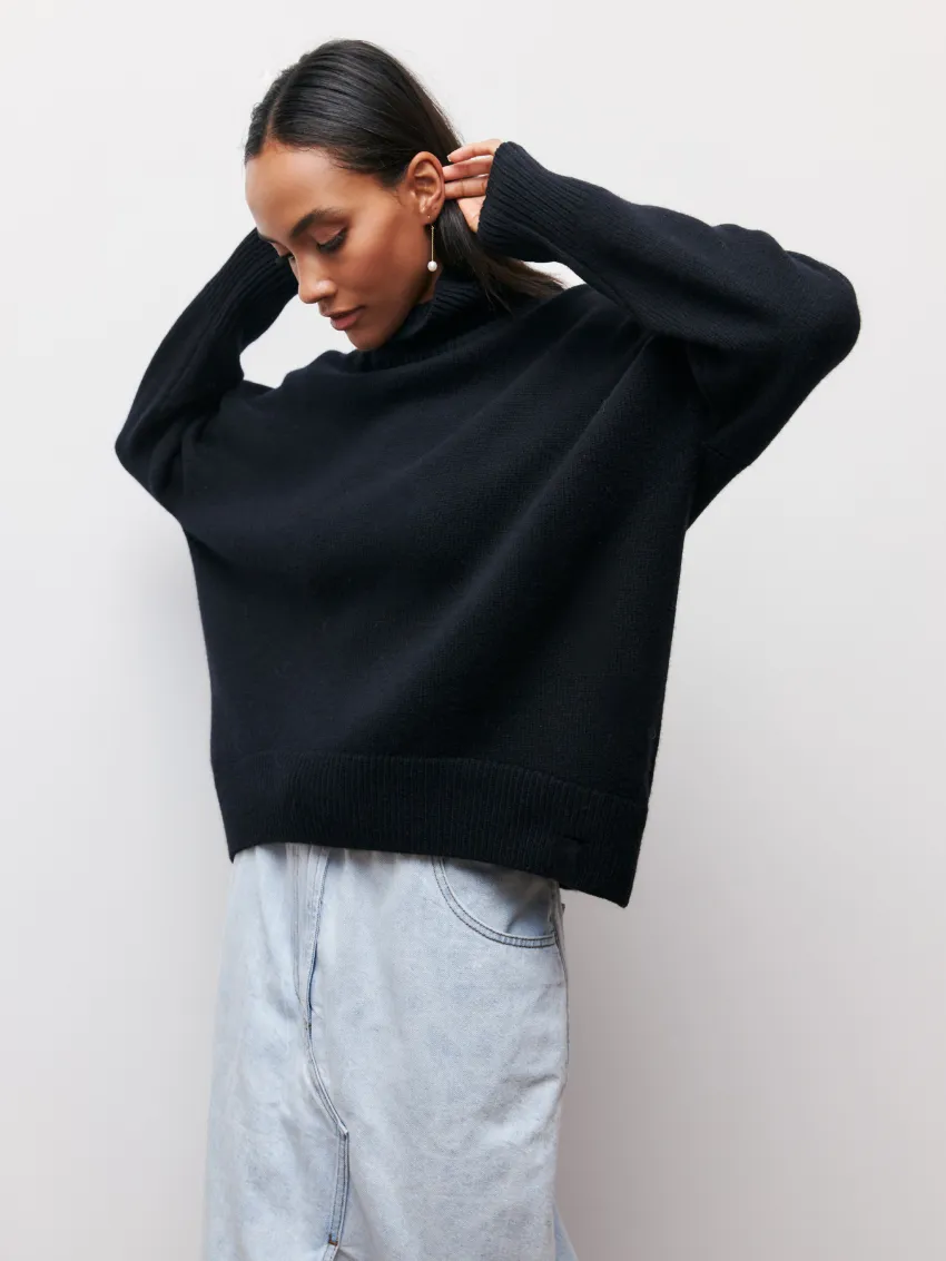 Leah Turtleneck Oversized Casual Women Sweater