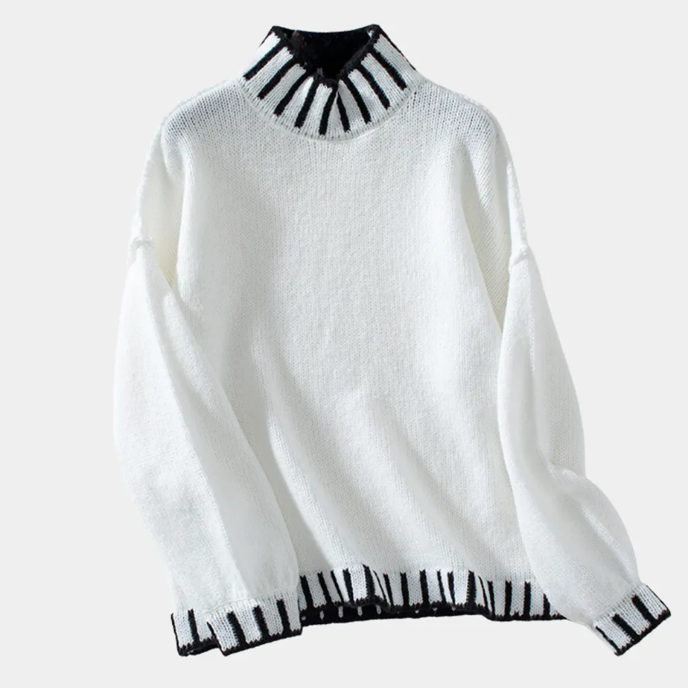 LUA - Afslappet Turtleneck Sweater til Damer