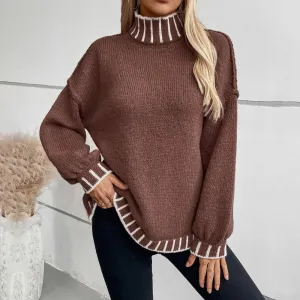 LUA - Afslappet Turtleneck Sweater til Damer