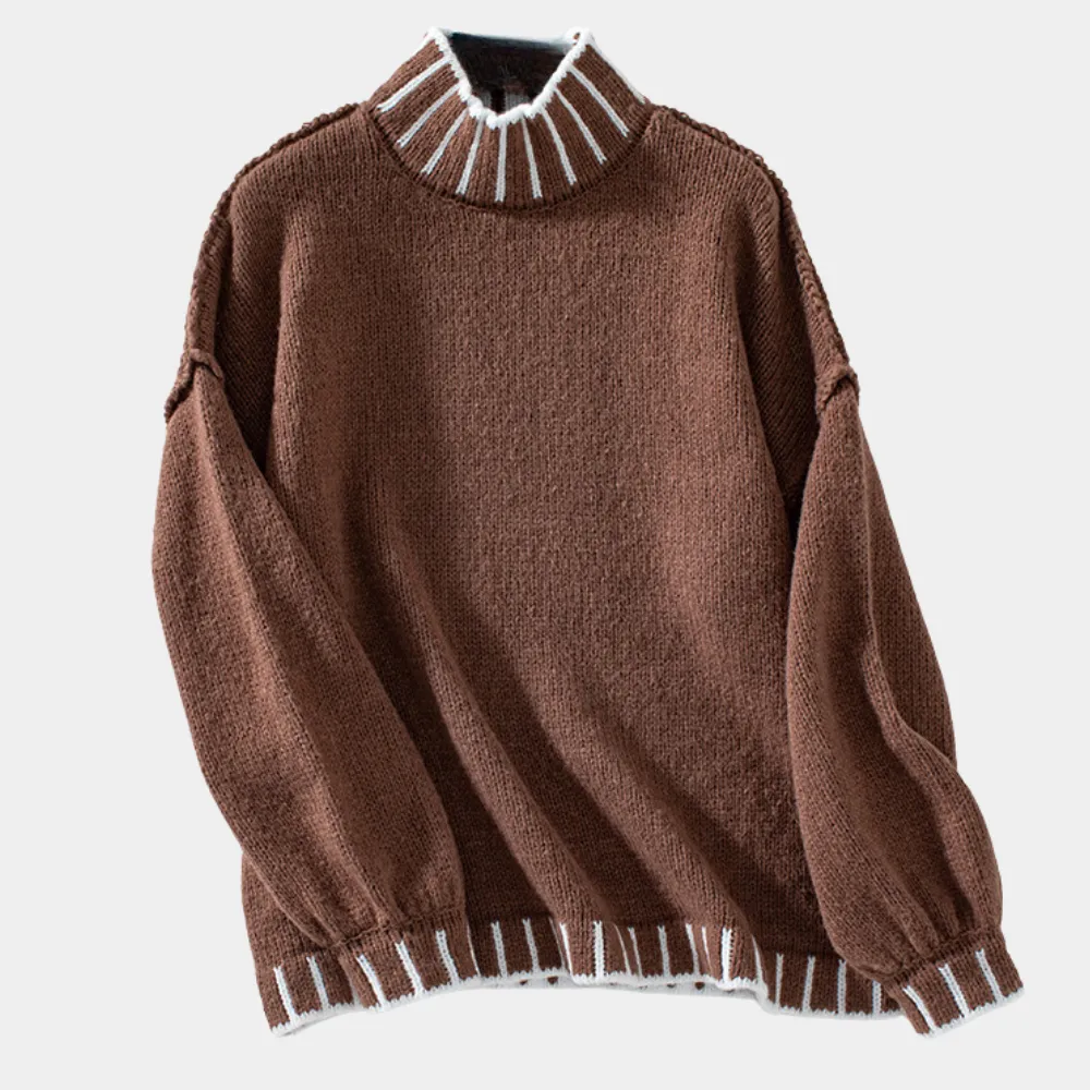 LUA - Afslappet Turtleneck Sweater til Damer