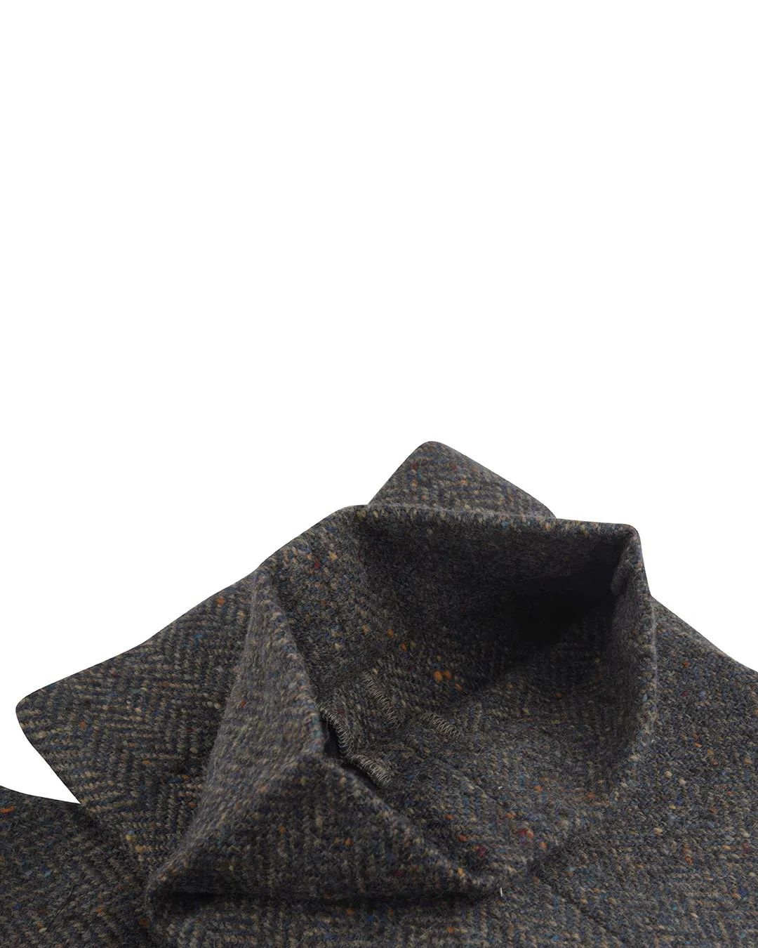 Molloy Herringbone Donegal Tweed Pants - Indigo