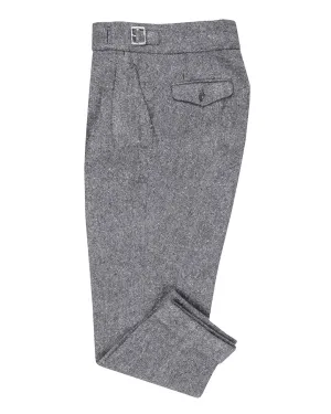 Molloy Plain Donegal Tweed Pants - Grey