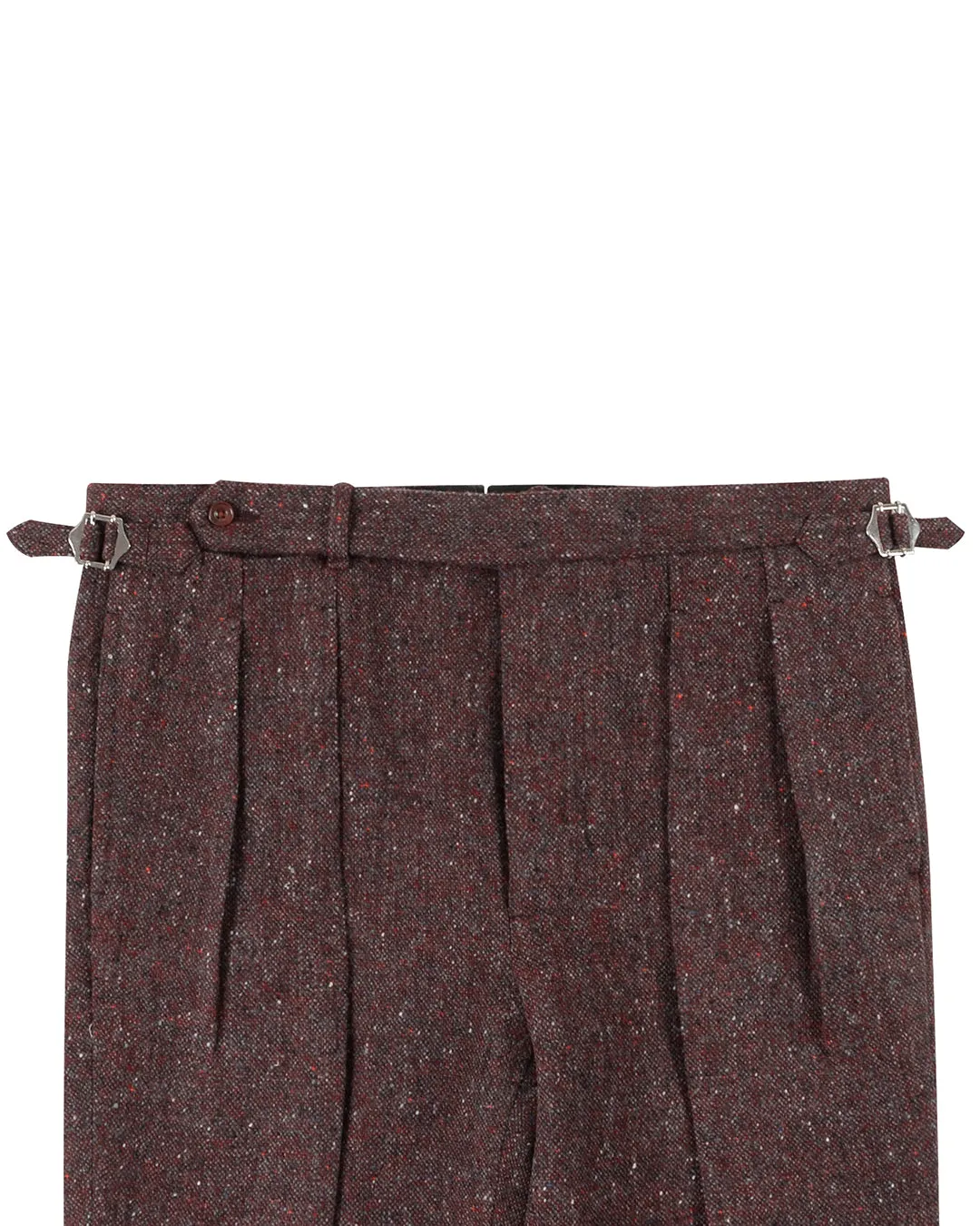 Molloy Plain Donegal Tweed Pants - Maroon