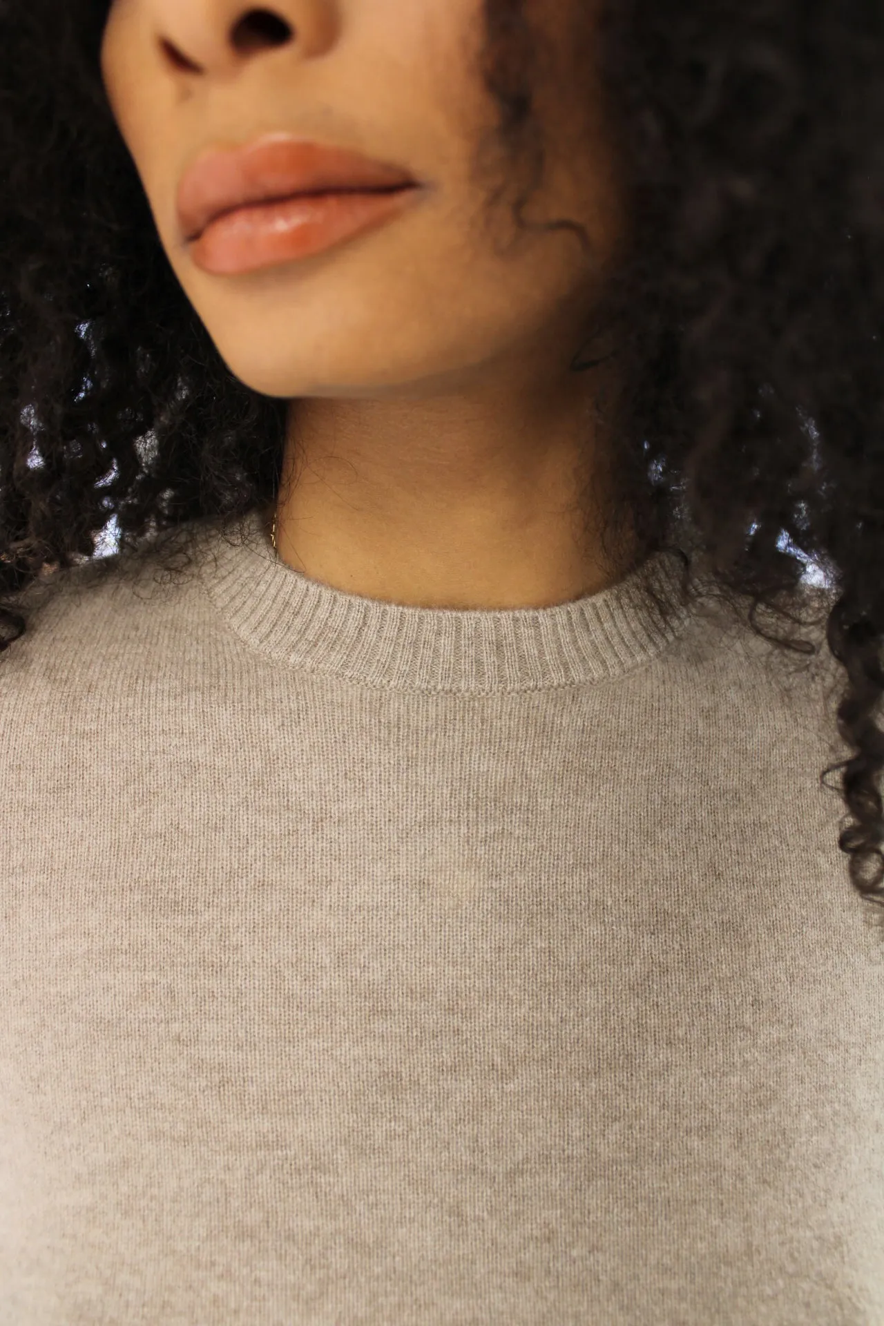 Oatmeal Cashmere Sweater by Not Monday