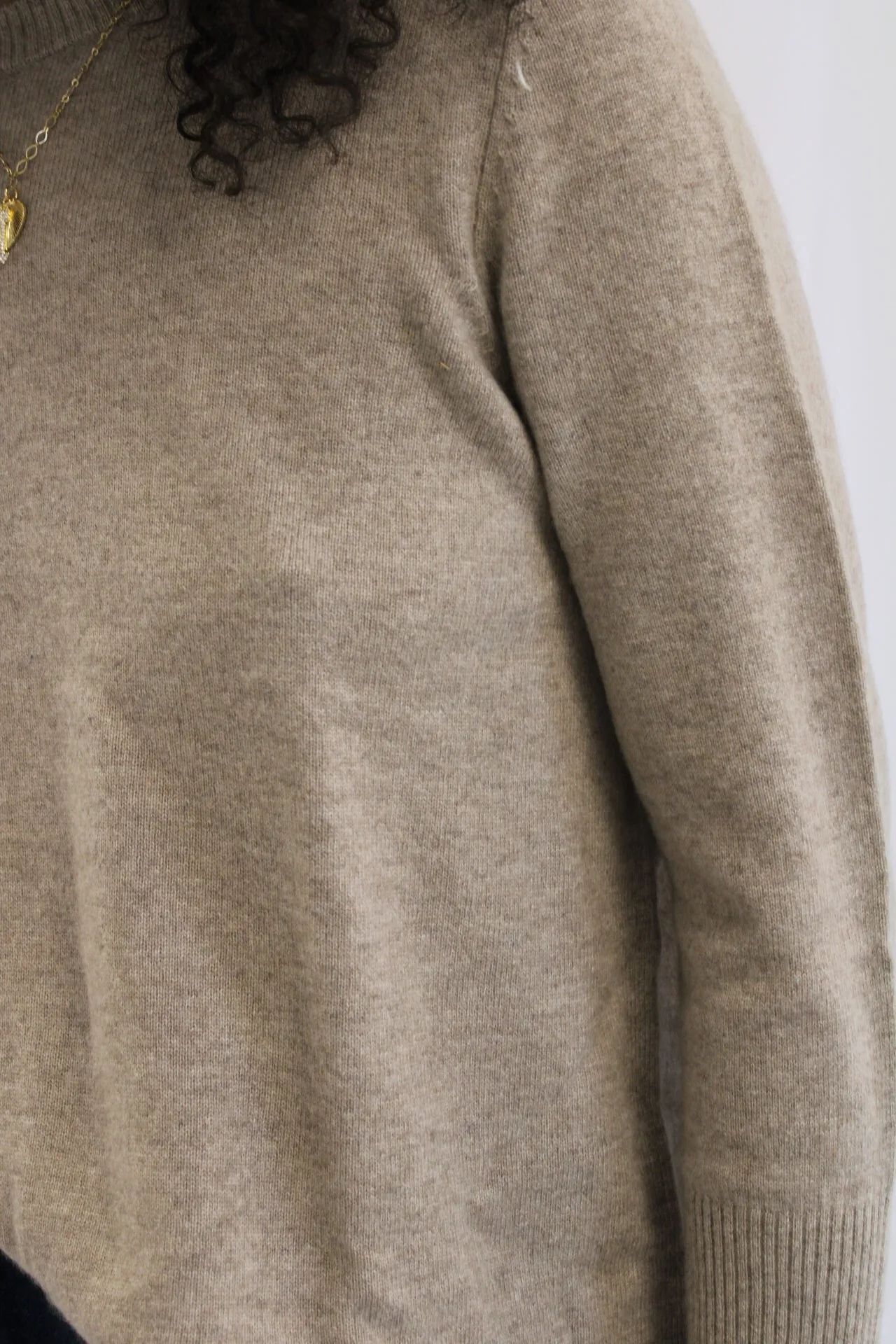 Oatmeal Cashmere Sweater by Not Monday