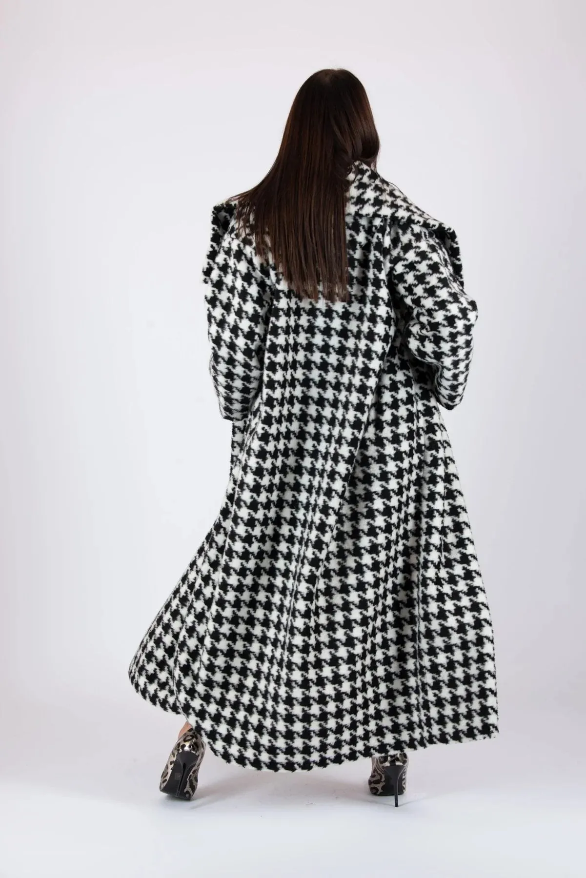 OFELIA Houndstooth Winter Coat