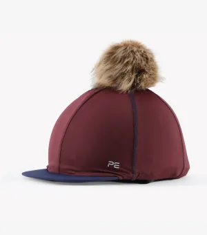 Premier Equine Jersey Pom Hat Silk Wine