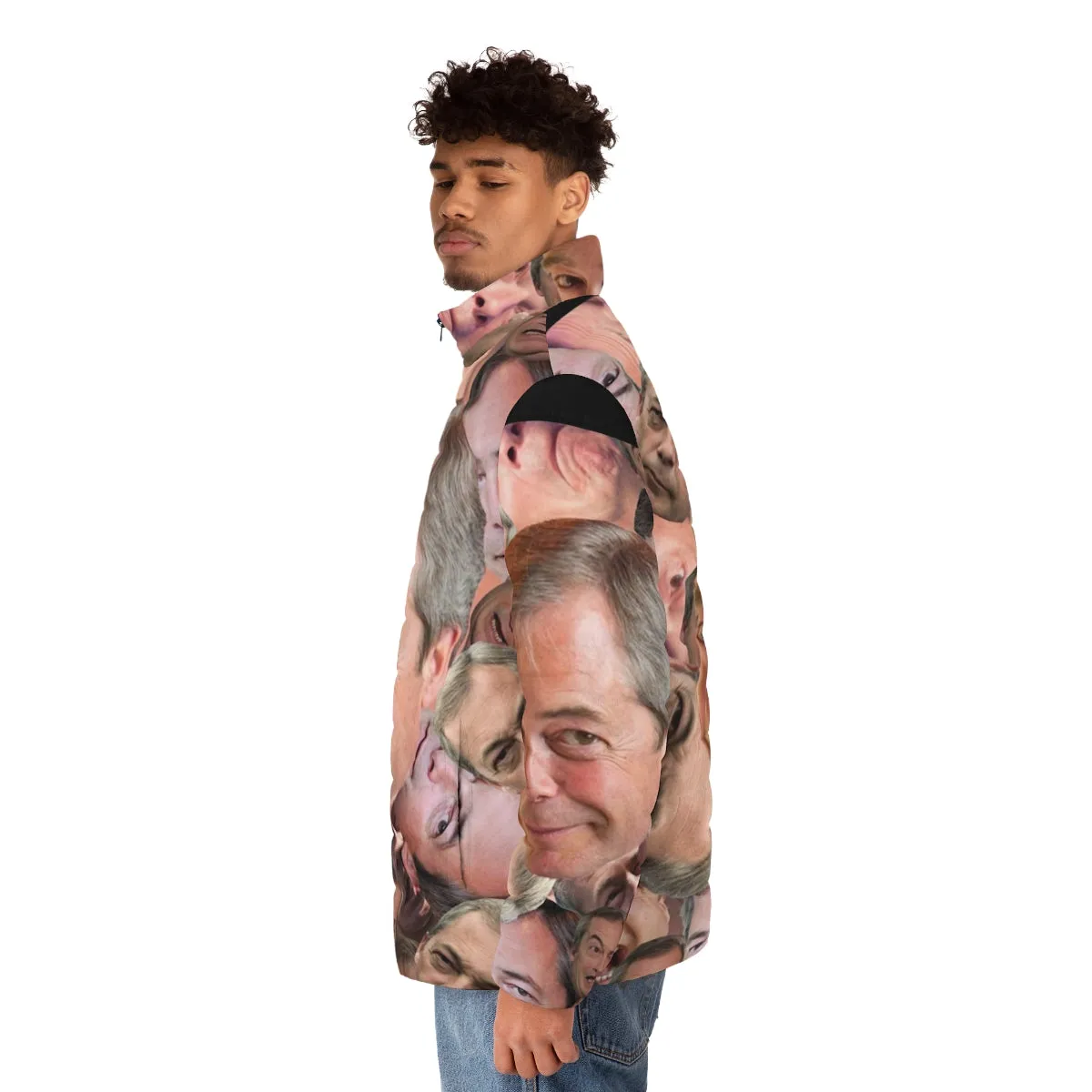 "Can't Barrage the Farage" Novelty Puffer Jacket