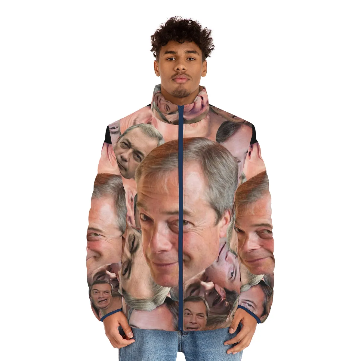 "Can't Barrage the Farage" Novelty Puffer Jacket