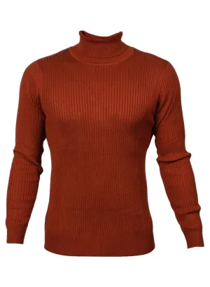 Rust Prestige International Men's Turtleneck Sweater Regular-Fit SW-330