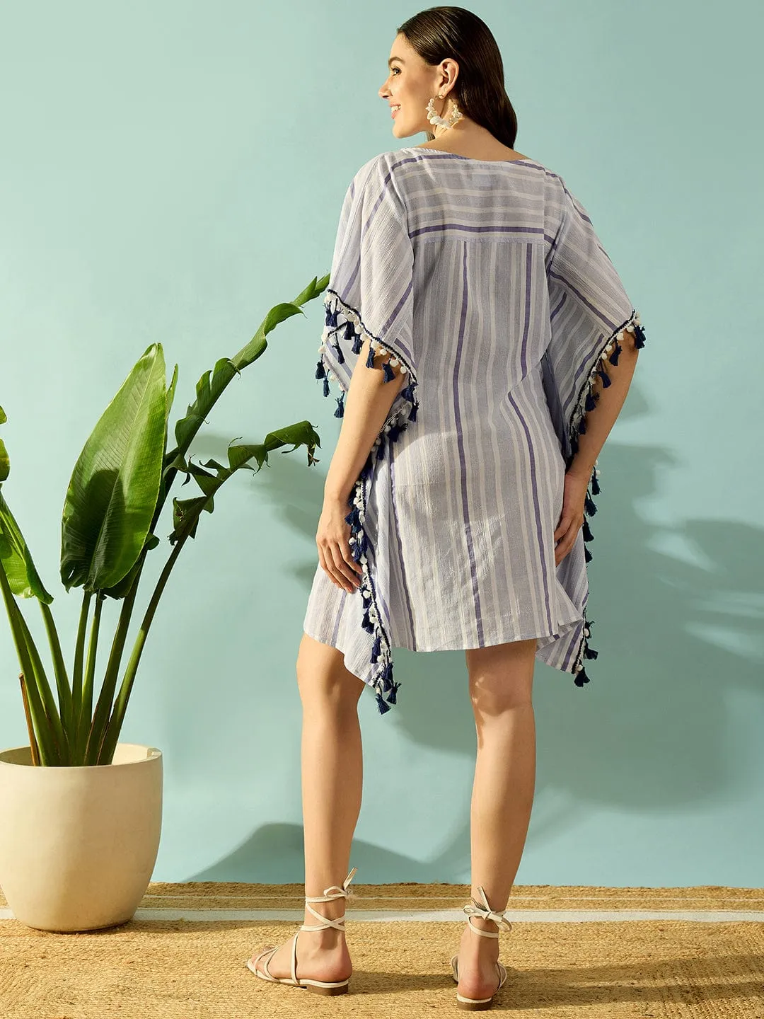 Seaside Chic Striped Cotton Coverup