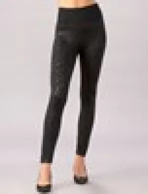 Self Emboss Leggings ( Fleece lined)