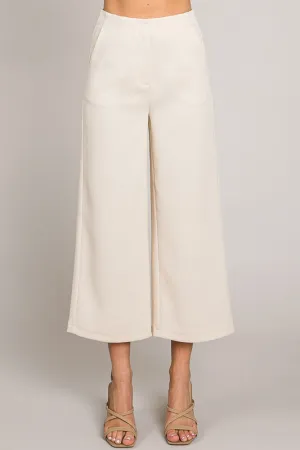 Tweed Wide Culotte Pants