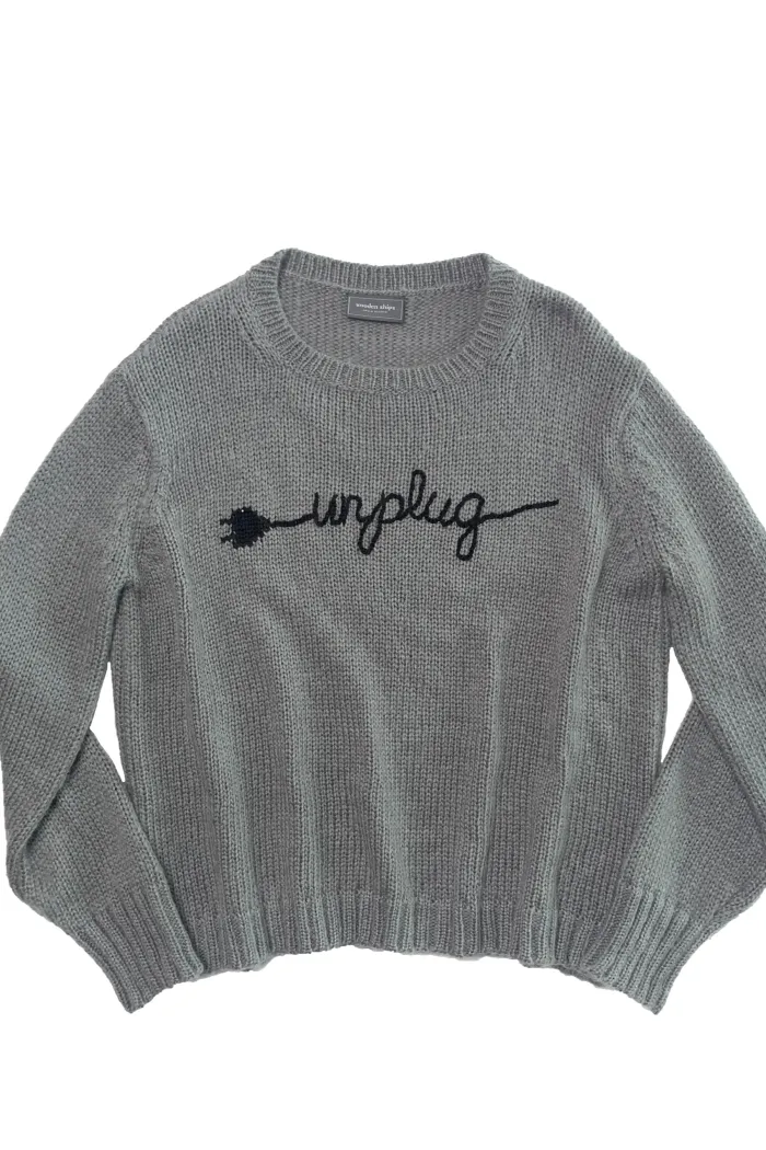 Unplug Crew Sweater