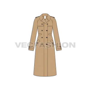 Women's Khaki Trench Coat