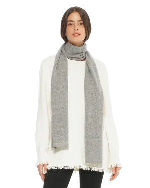 Womens's Pure Cashmere Maxi Scarf Medium Grey