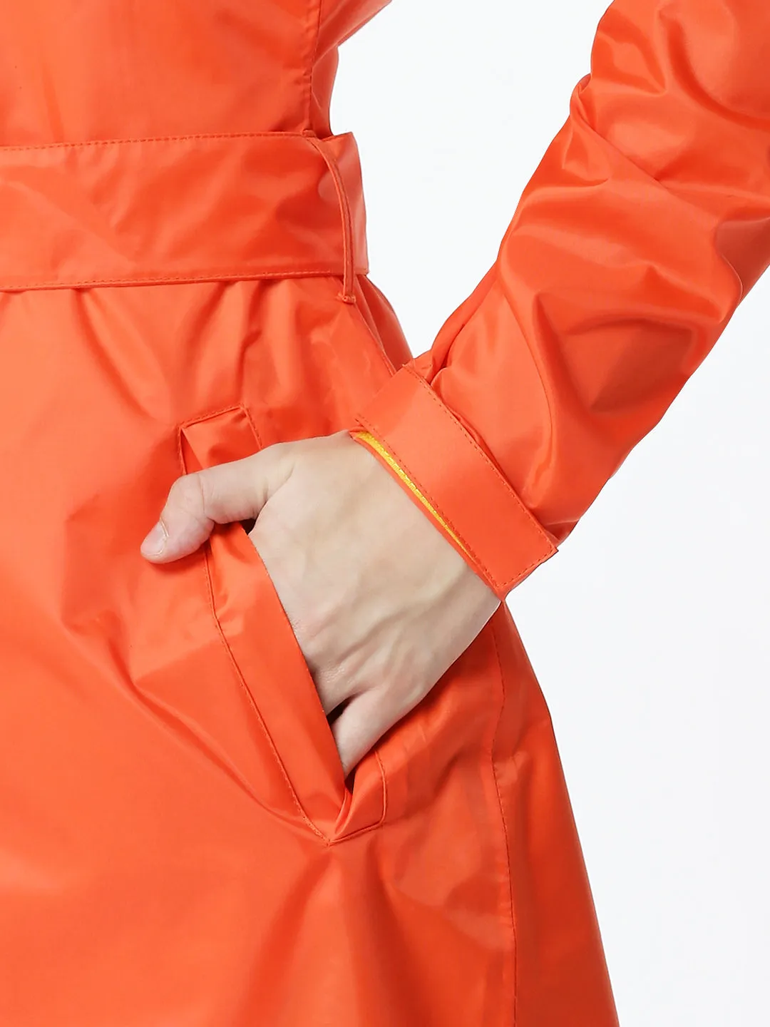 Zeel Diva Orange Trench Coat