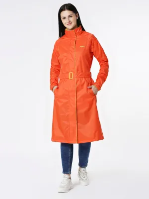 Zeel Diva Orange Trench Coat