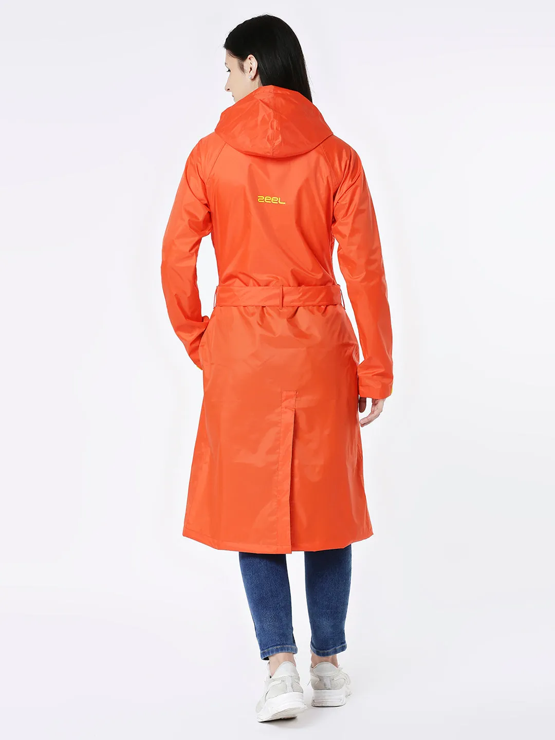 Zeel Diva Orange Trench Coat